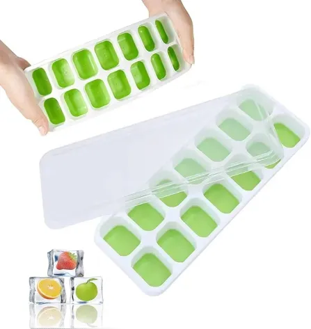 Silicone Ice Cube Trays with Lid